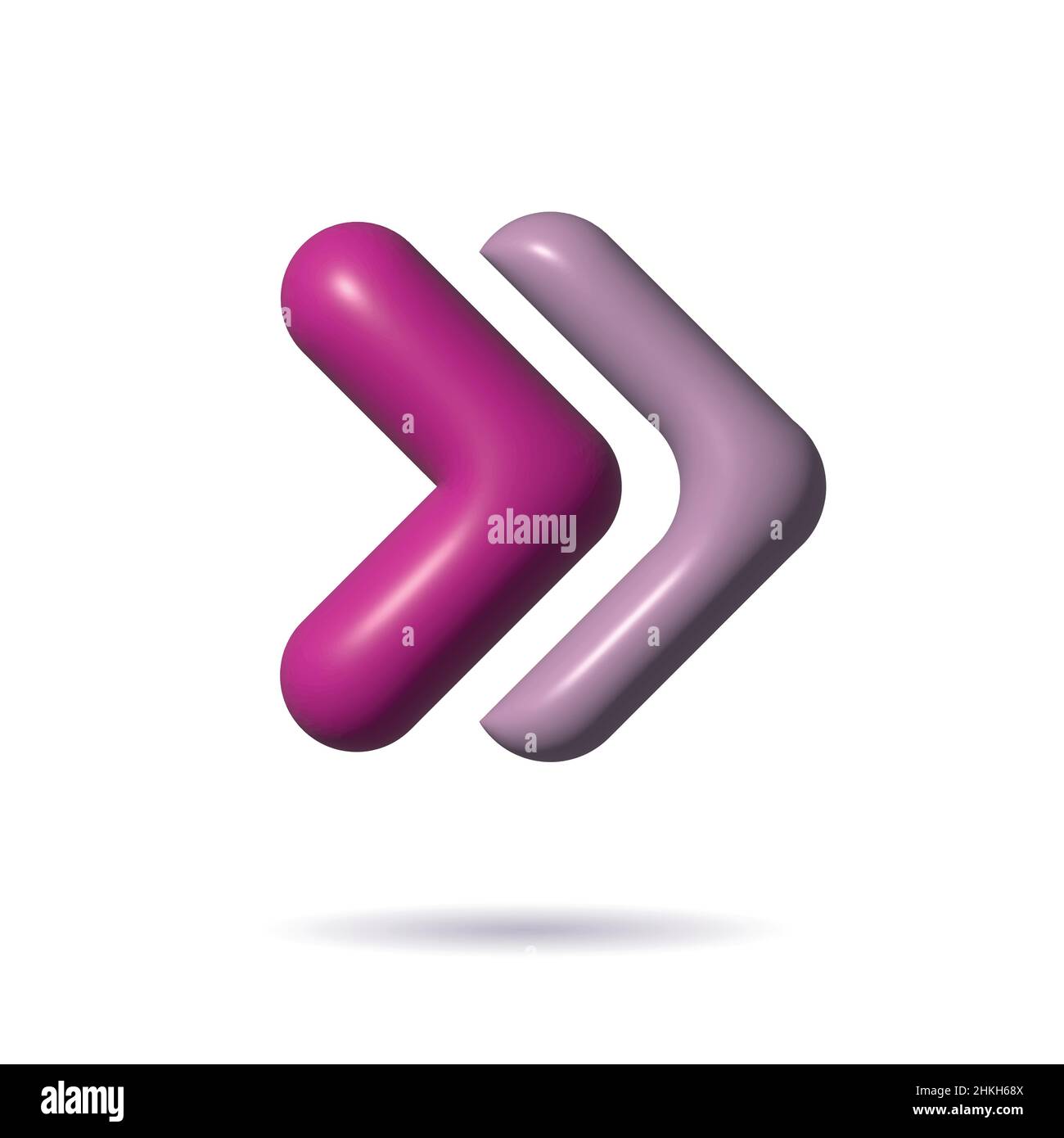 3d vector arrow for web and UI design. Vector Stock Vector