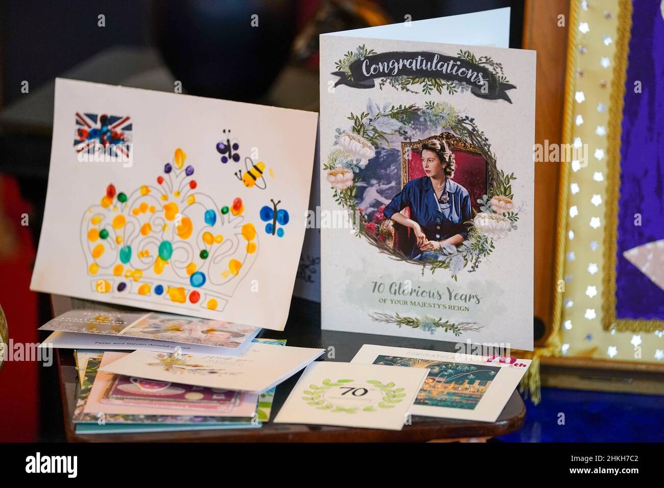 Items from a display of memorabilia from the Queen's Golden and