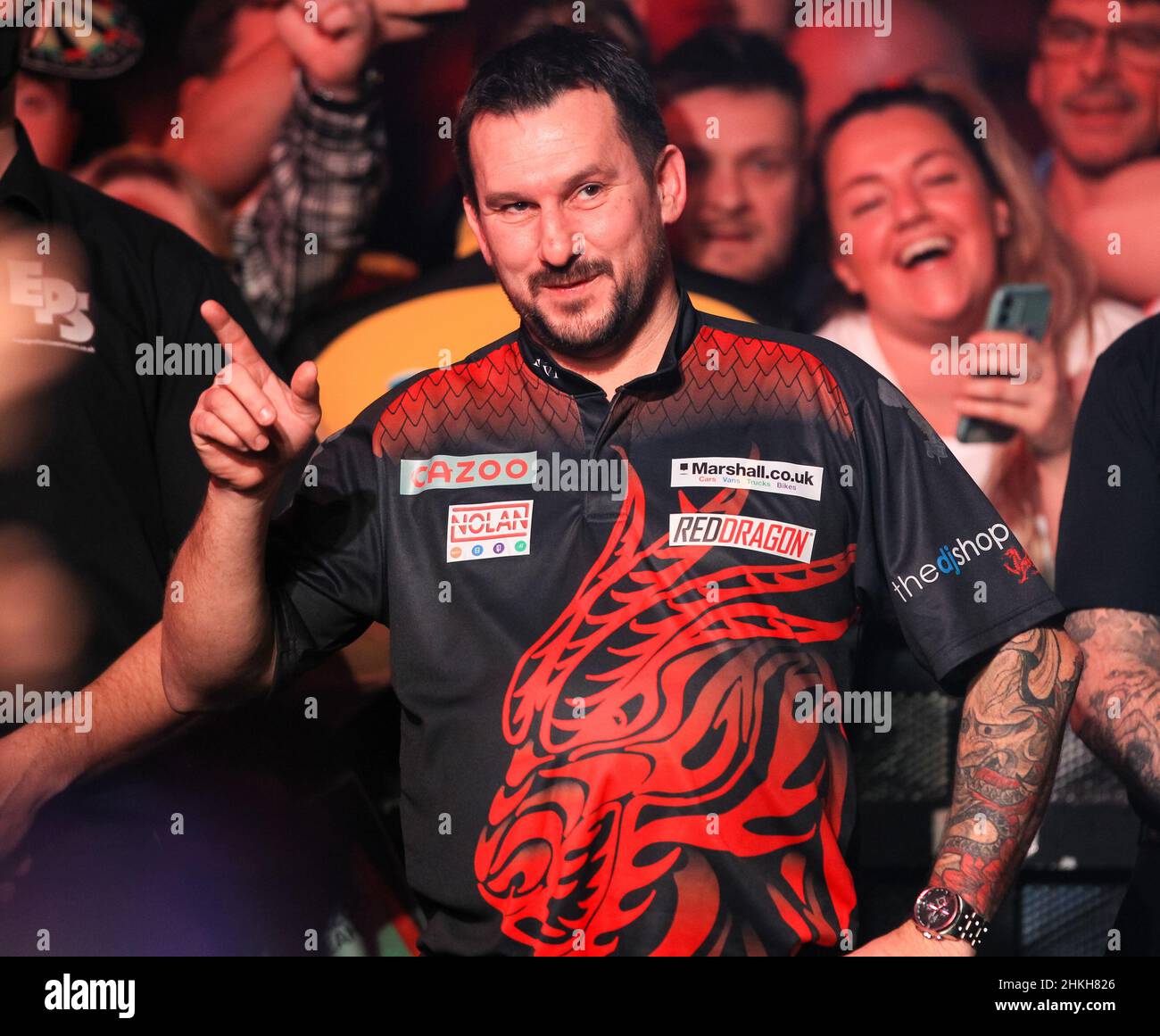 3rd February 2022 Motorpoint Arena, Cardiff, Wales; PDC Premier League