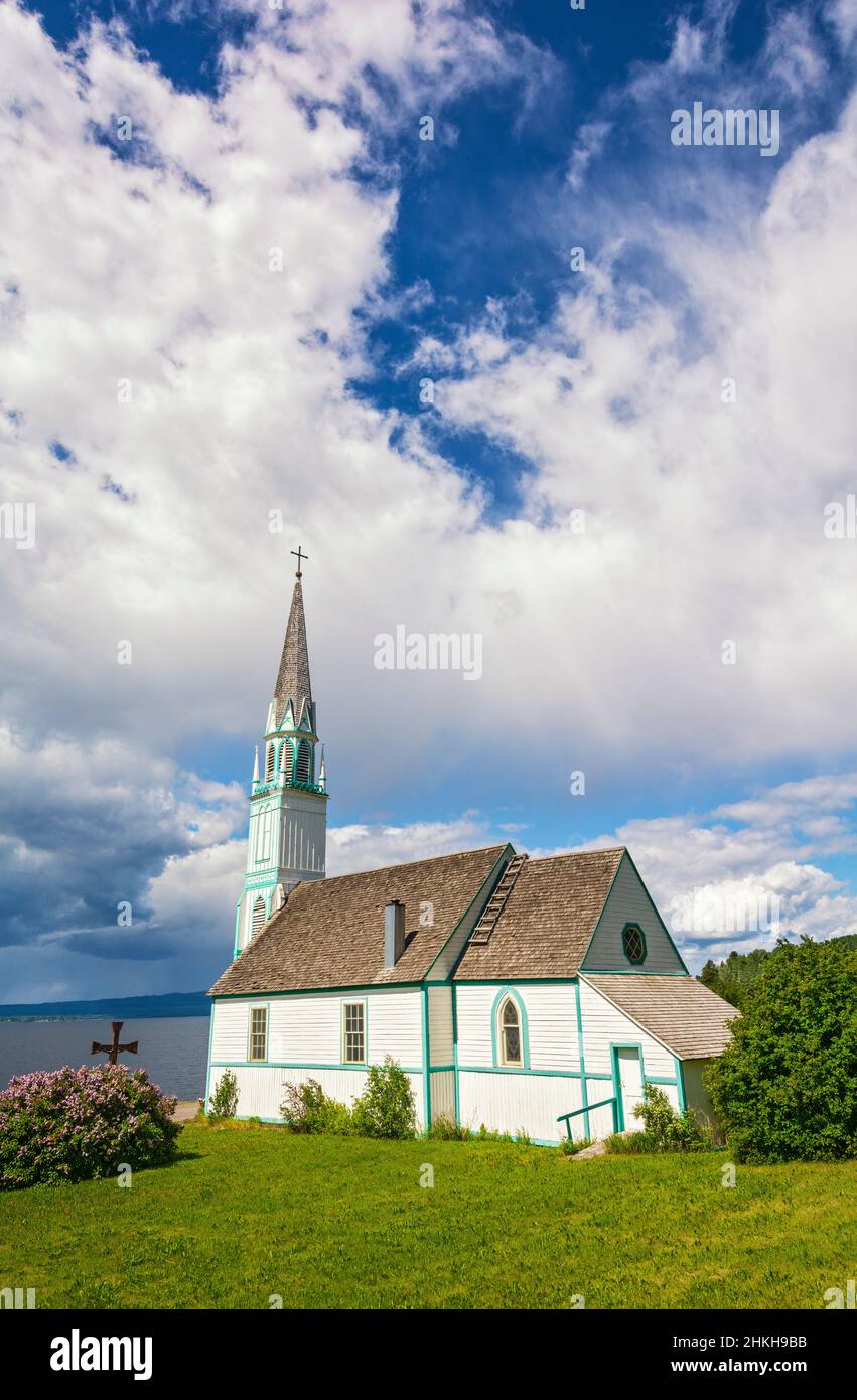 Canada, British Columbia, Fort St. James, Our Lady of Good Hope Catholic Church, completed 1873 Stock Photo