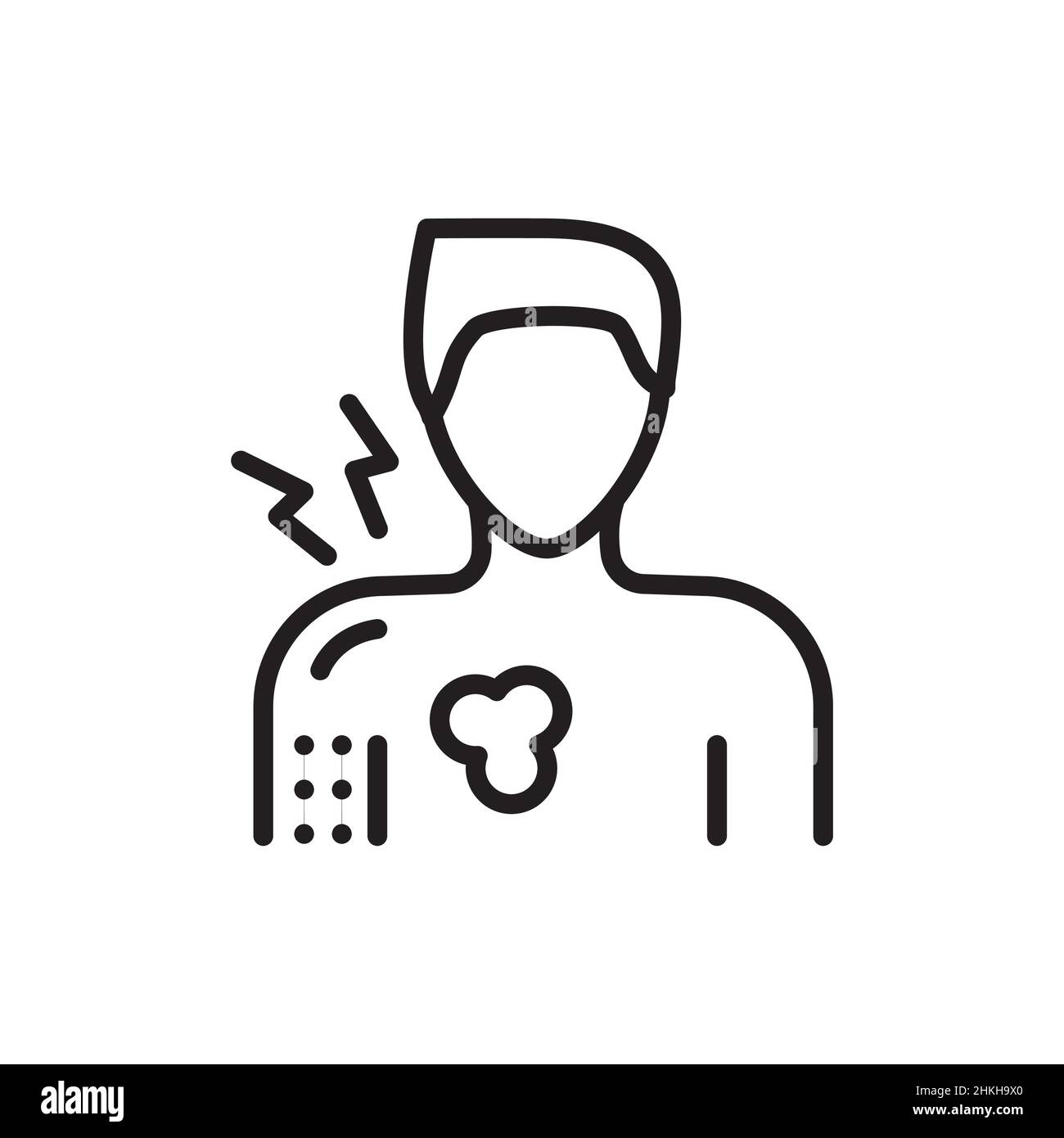 Nausea line icon. Isolated vector element Stock Vector Image & Art Alamy