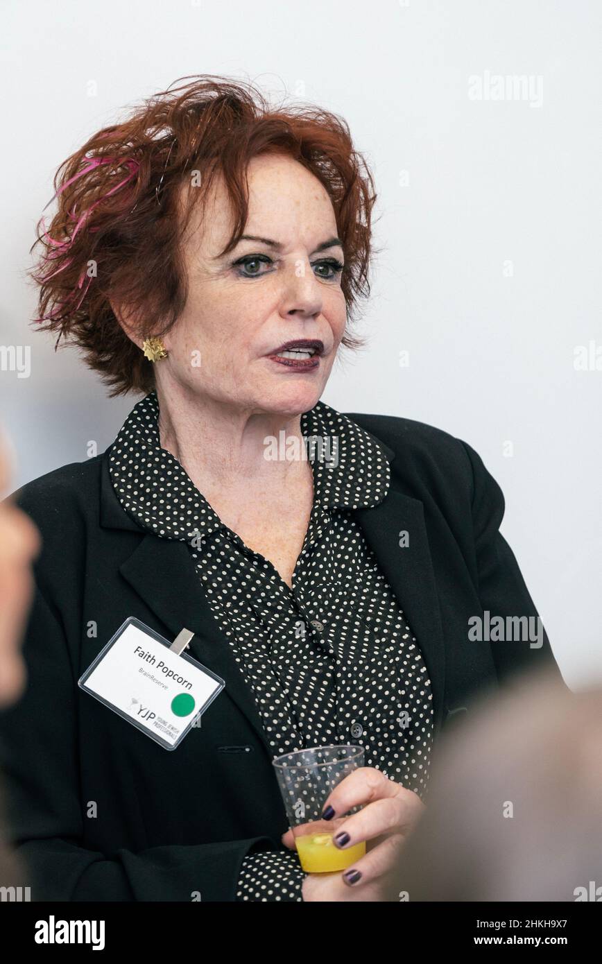 Futurist Faith Popcorn (born Faith Plotkin Stock Photo Alamy