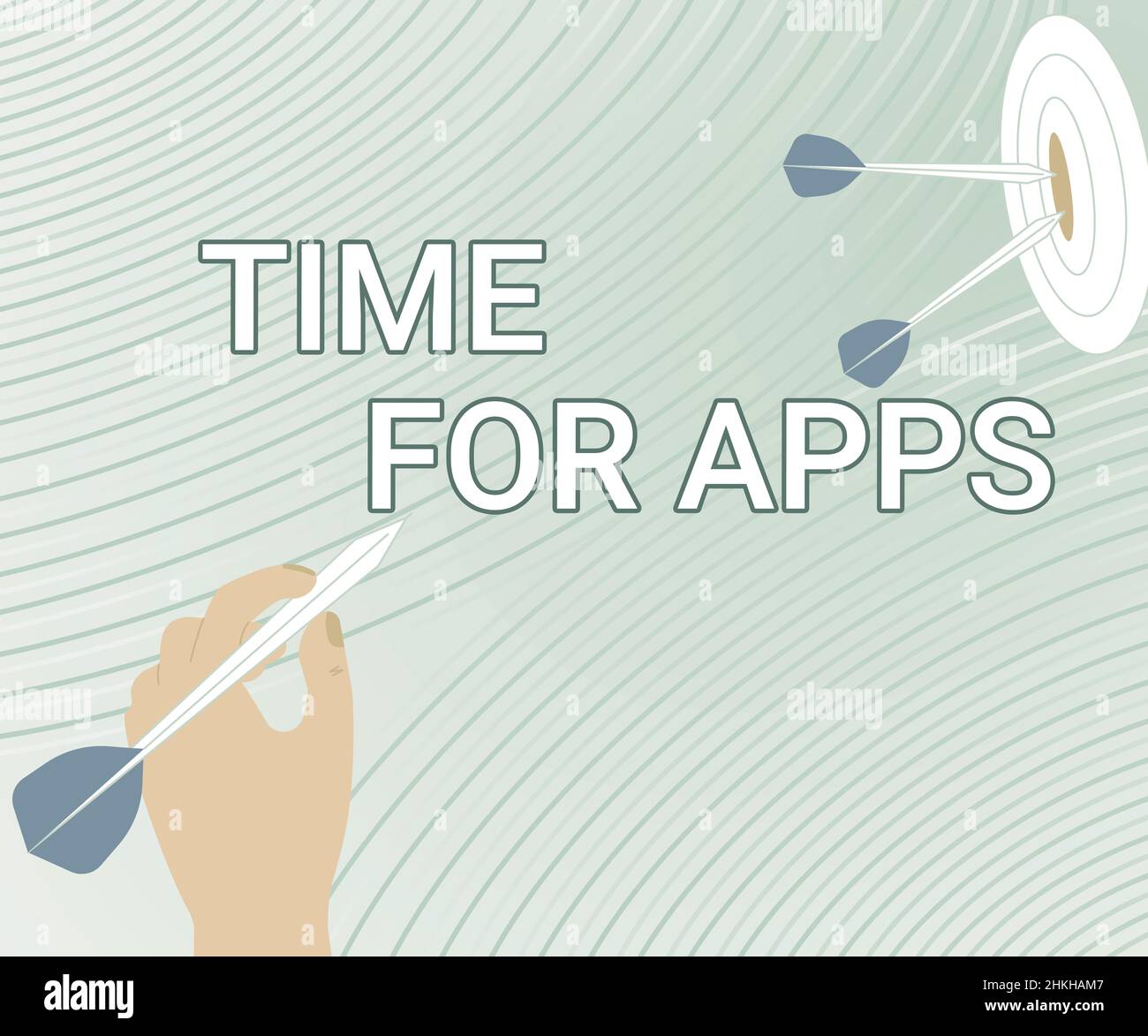 Conceptual display Time For Apps. Business showcase The best ...