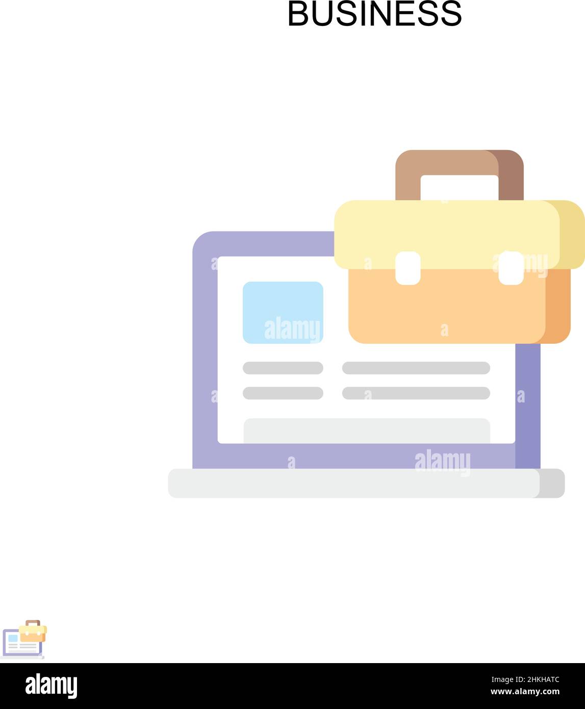 Business Simple vector icon. Illustration symbol design template for ...