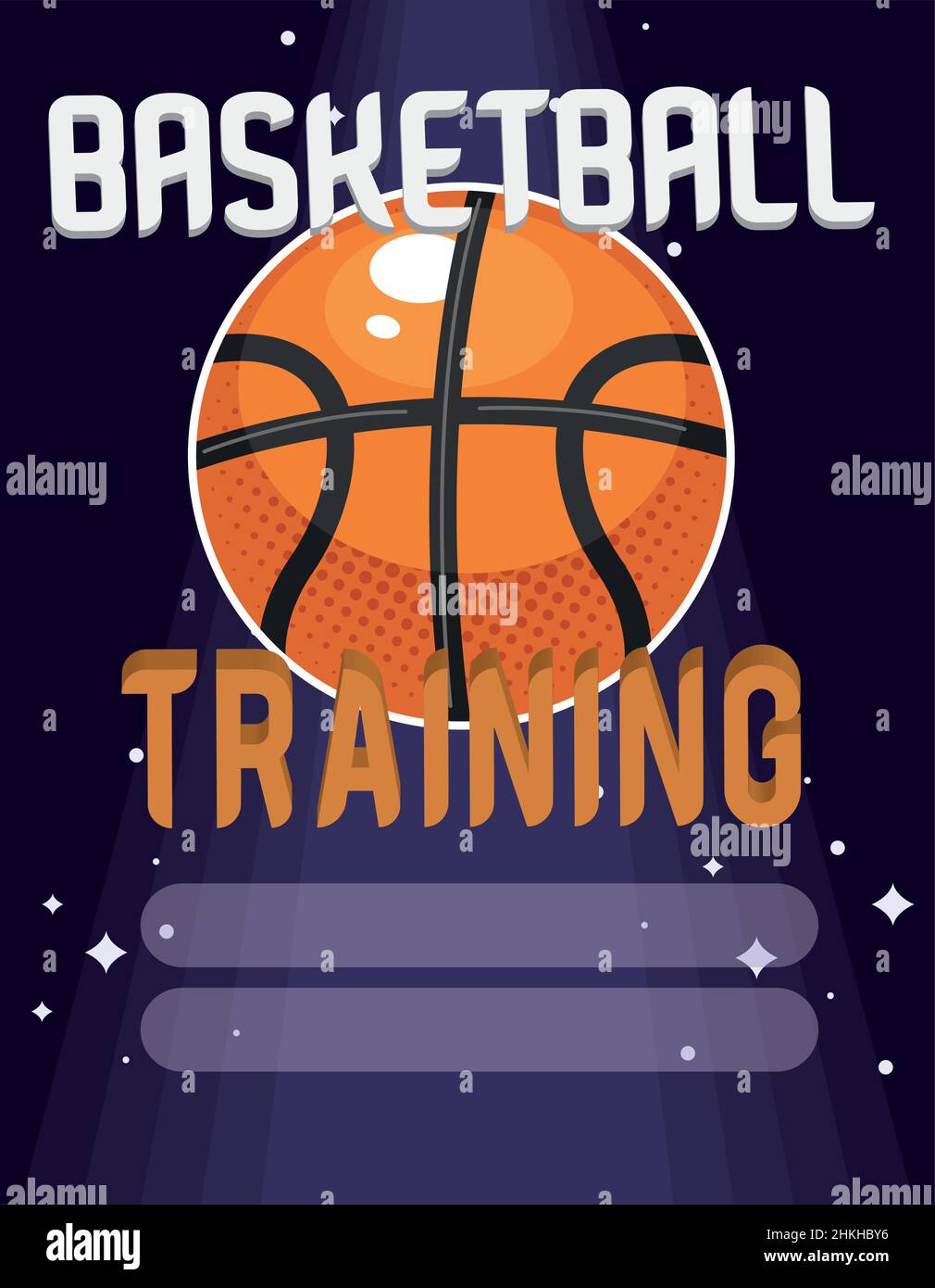 basketball training lettering with ball Stock Vector Image & Art - Alamy