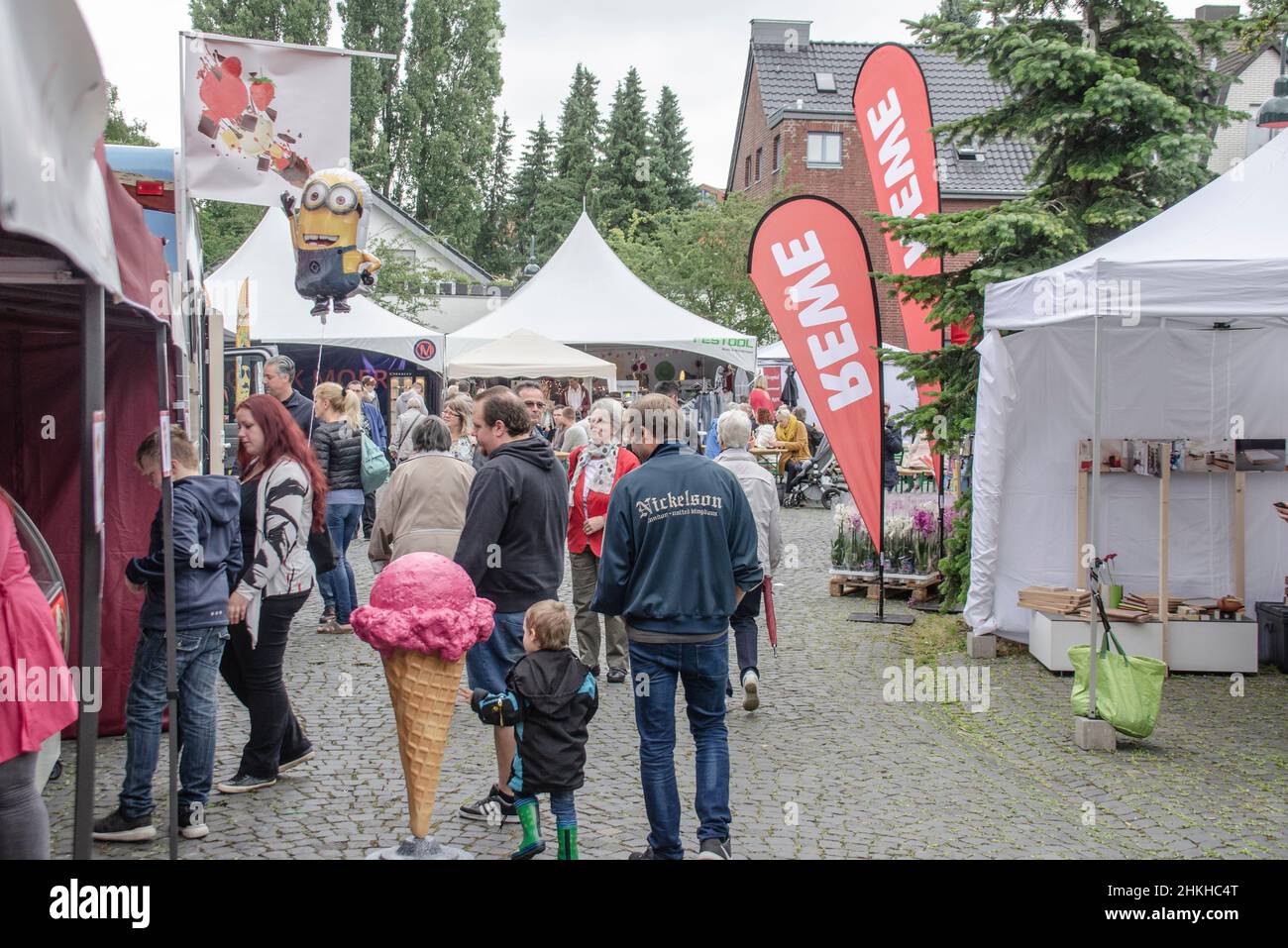Aachen June 2017: The citizens' festival in Aachen Eilendorf Bürgerfest Stock Photo