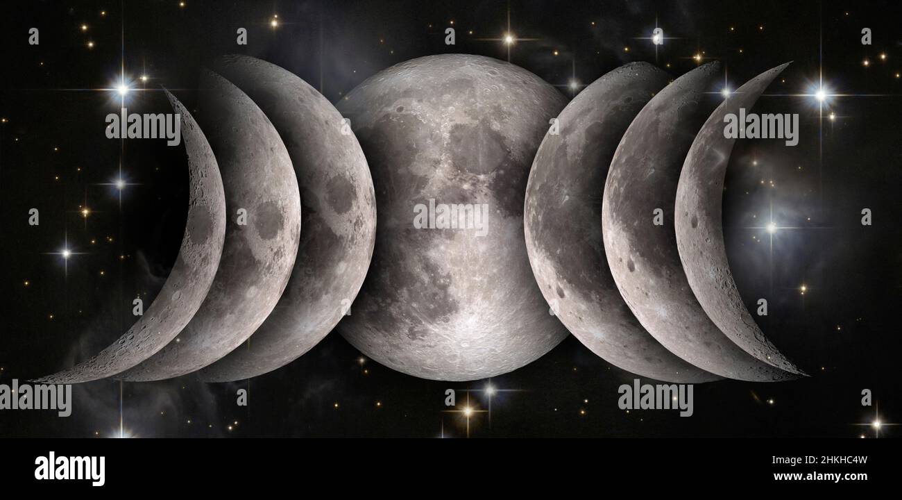 Moon Phases Hi Res Stock Photography And Images Alamy