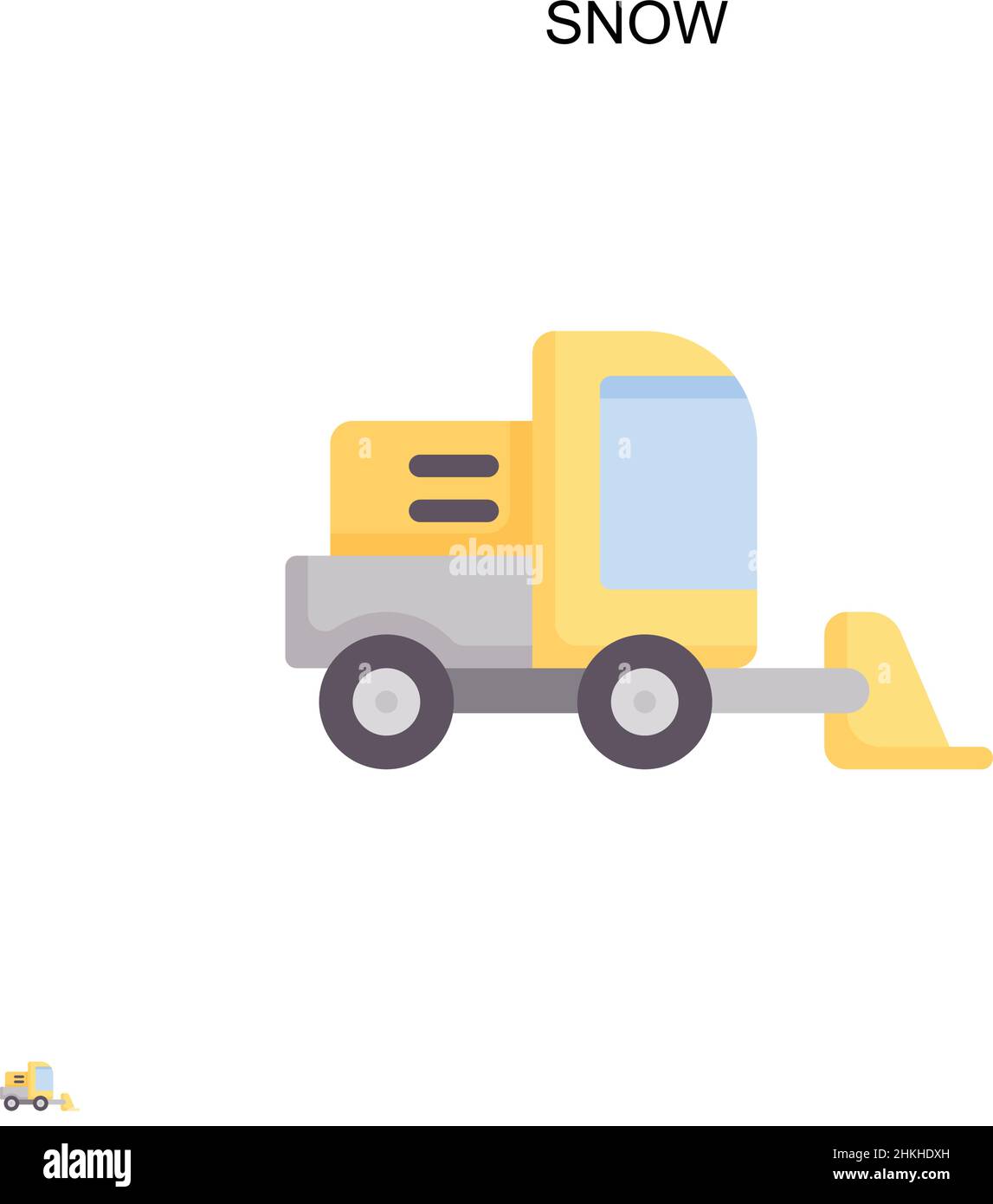 Snow Simple vector icon. Illustration symbol design template for web ...