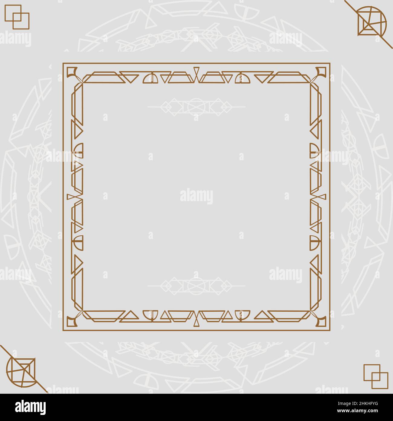 golden square frame Stock Vector Image & Art - Alamy