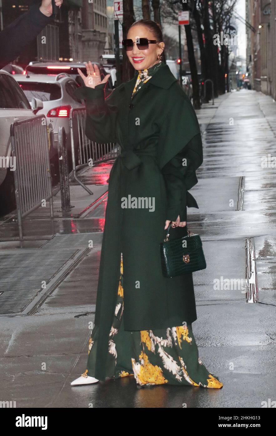 New York, NY, USA. 04th Feb, 2022. Jennifer Lopez seen exiting The View