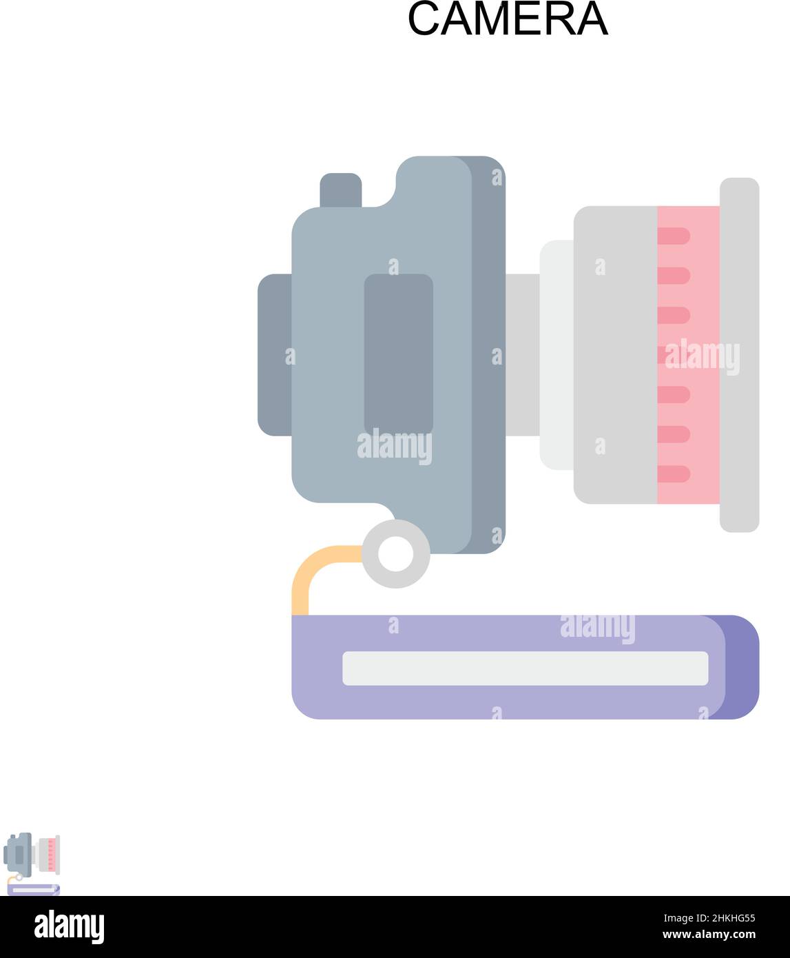 Camera Simple vector icon. Illustration symbol design template for web ...