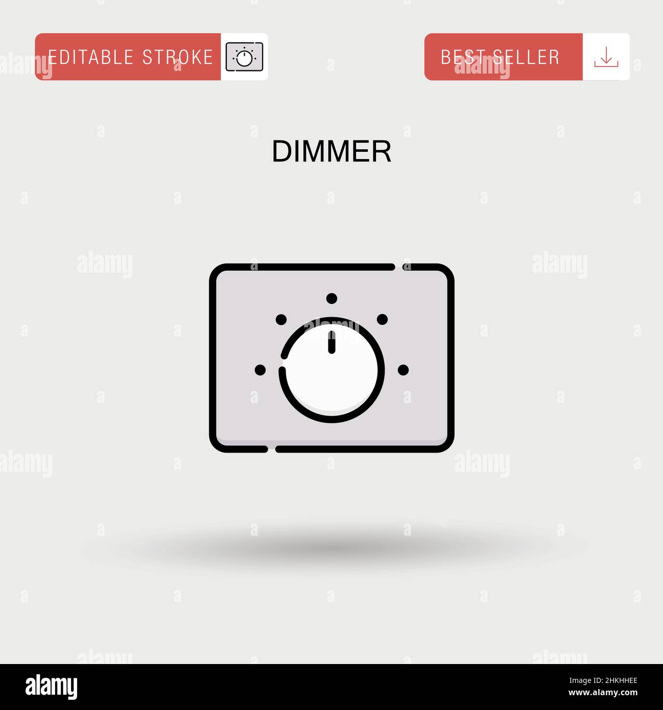 Simple white toggle switch Stock Vector Images - Alamy