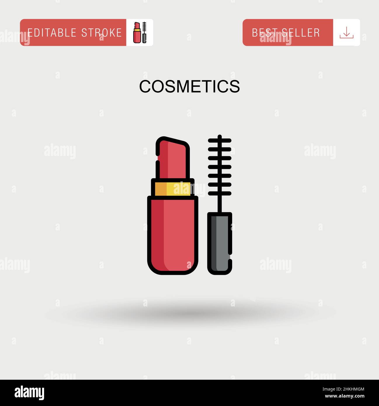Cosmetics Simple vector icon Stock Vector Image & Art - Alamy