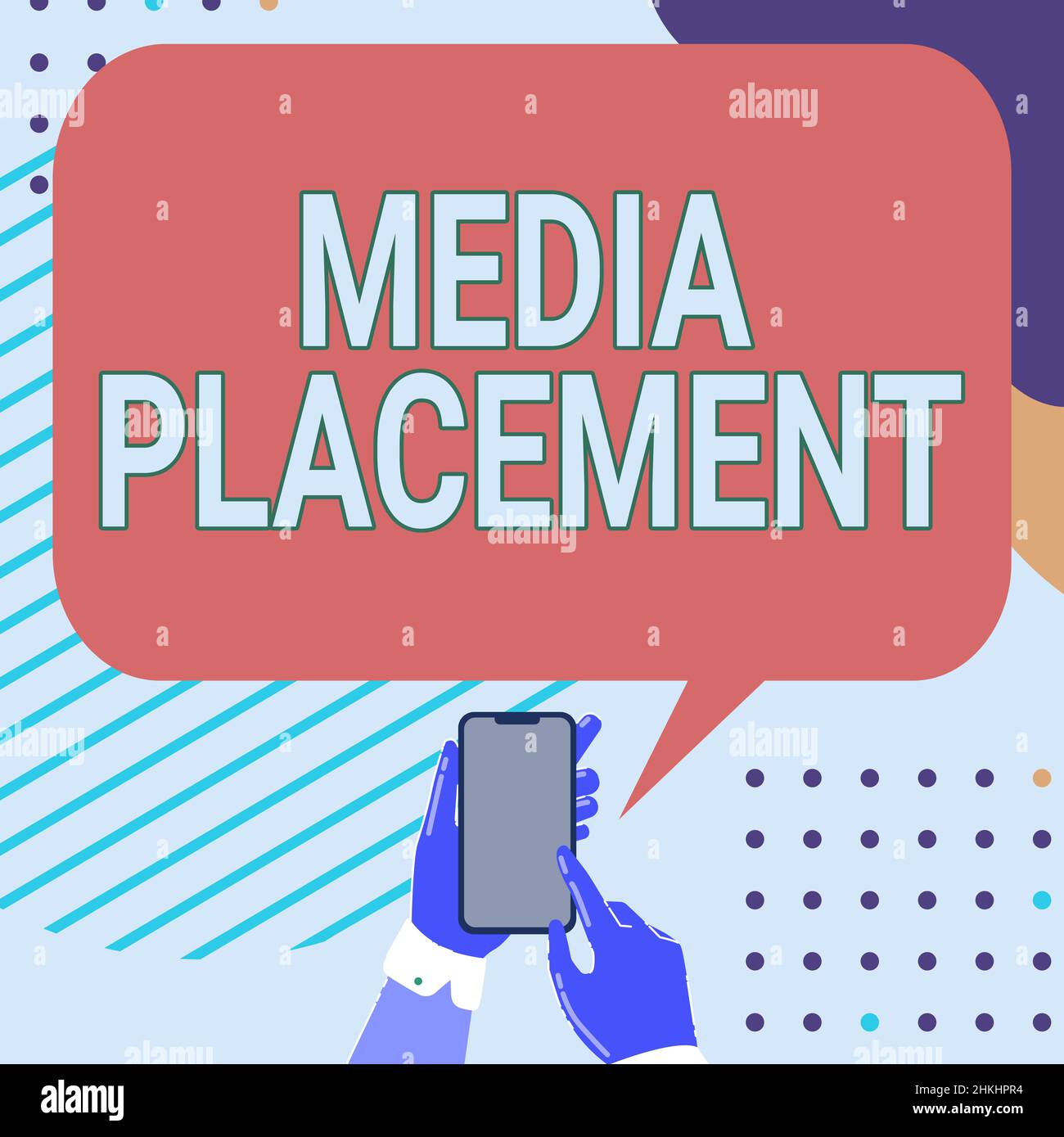 Key Placement Sign Message Inspiration showing sign Media Placement. Business approach the method ...