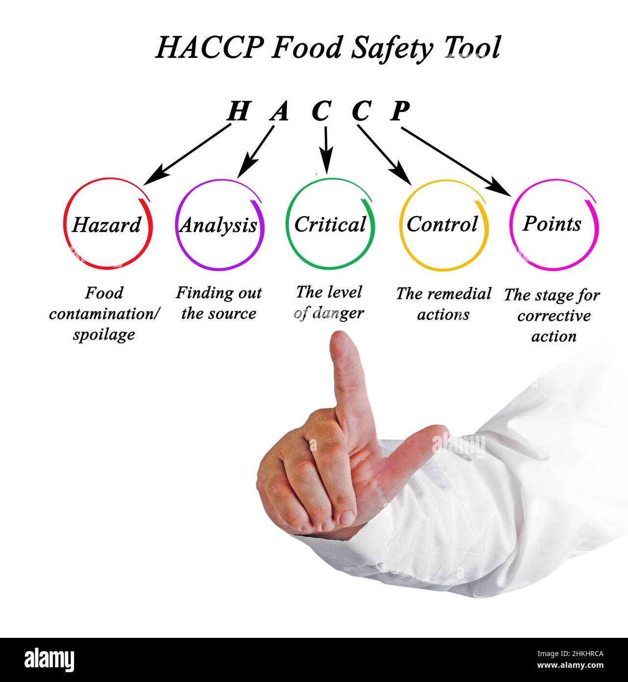 Components of HACCP Food Safety Tool Stock Photo Alamy