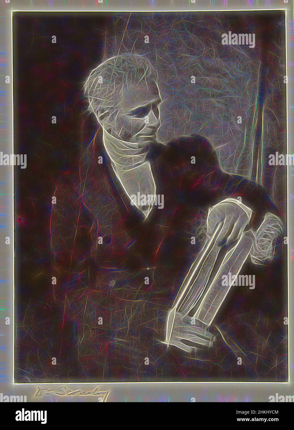 Inspired by Portrait of William Scoresby, Dr. Scoresby, Hill & Adamson, Schotland, c. 1890 - c. 1900, paper, carbon print, height 212 mm × width 156 mmheight 264 mm × width 206 mm, Reimagined by Artotop. Classic art reinvented with a modern twist. Design of warm cheerful glowing of brightness and light ray radiance. Photography inspired by surrealism and futurism, embracing dynamic energy of modern technology, movement, speed and revolutionize culture Stock Photo