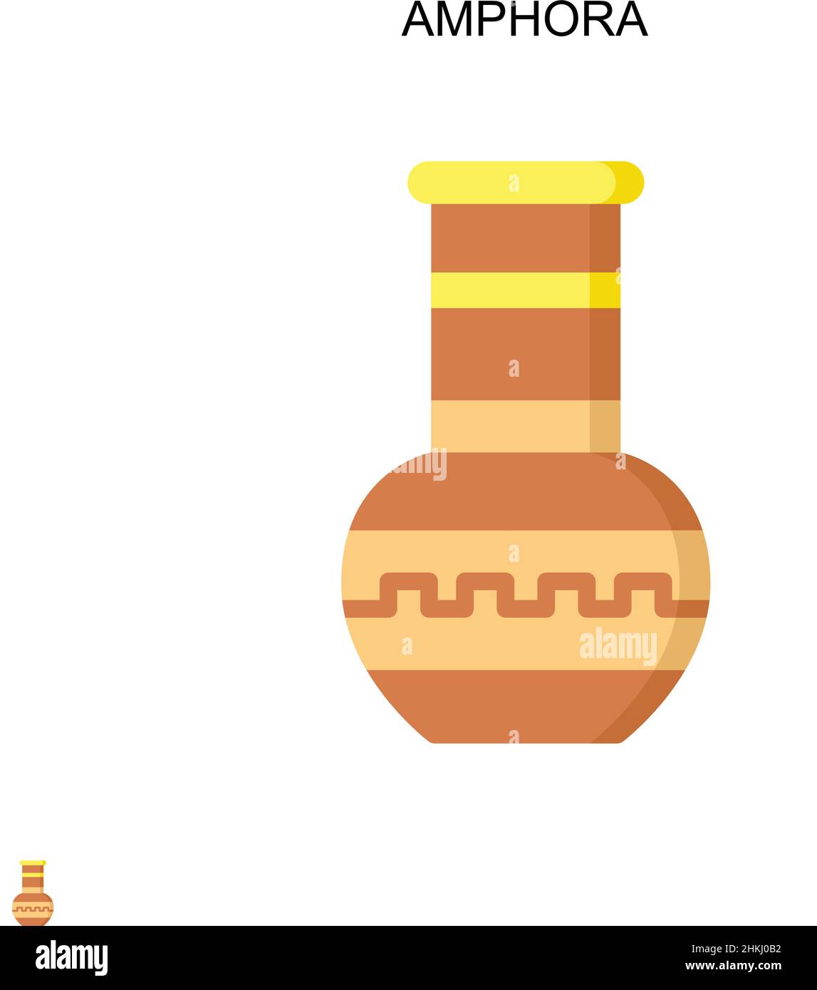 Amphora Simple vector icon. Illustration symbol design template for web ...