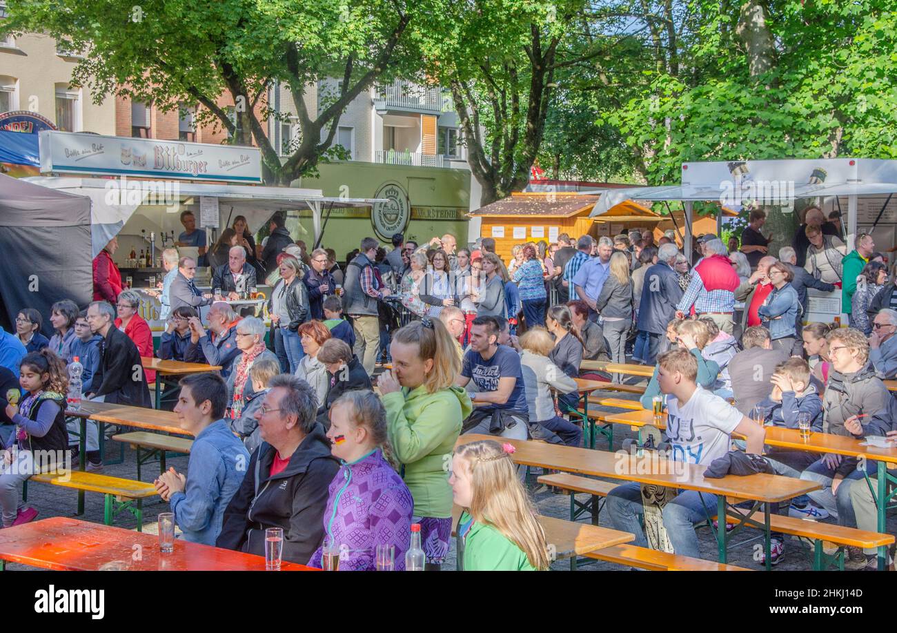 Aachen Juni 2016: Bürgerfest in Aachen Eilendorf Stock Photo