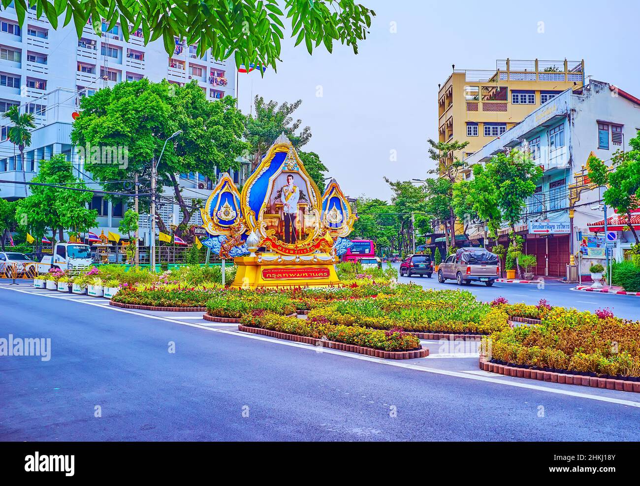 BANGKOK, THAILAND MAY 12, 2019 The streets in residential district