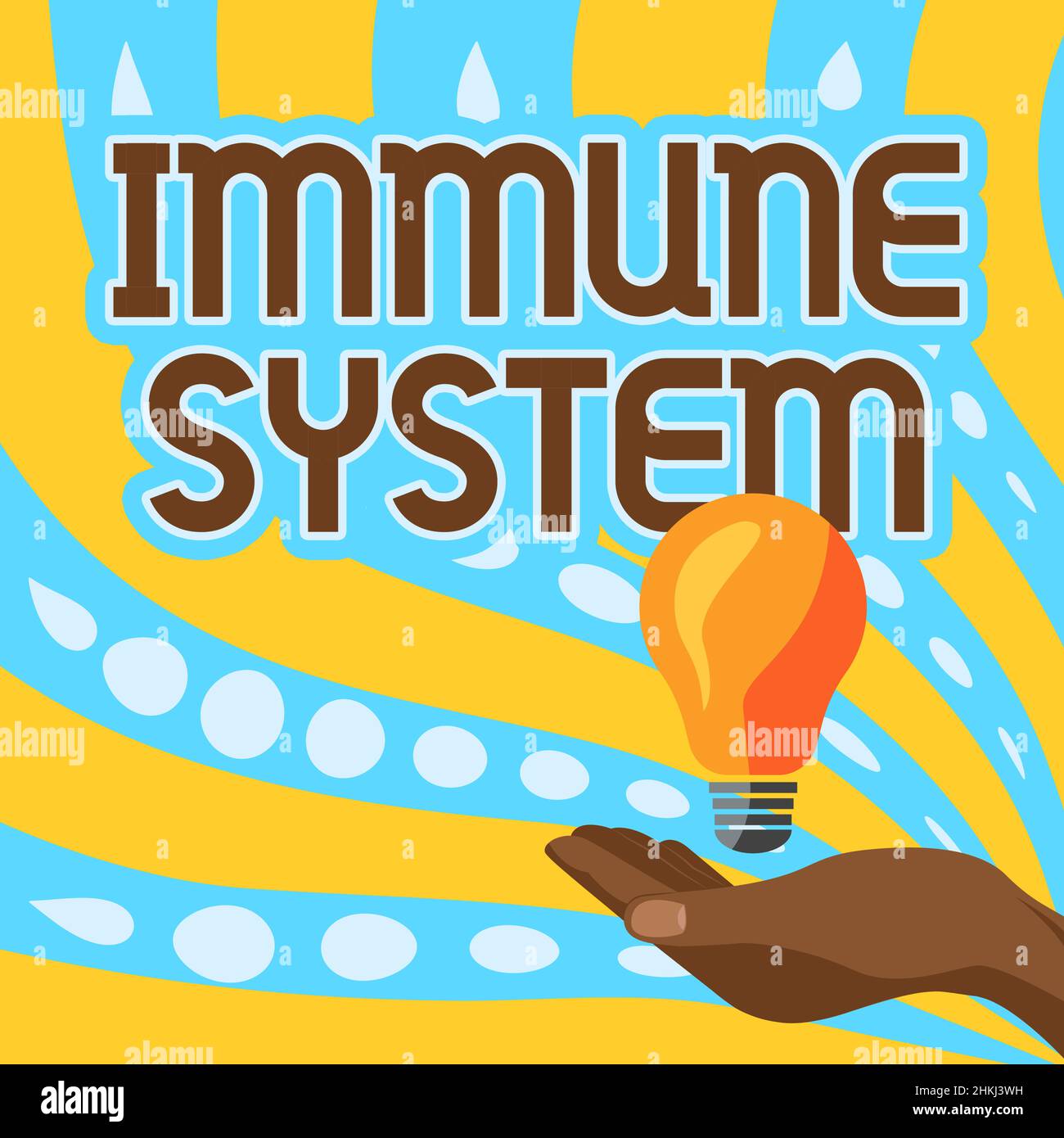 Text showing inspiration Immune System. Word Written on host defense ...