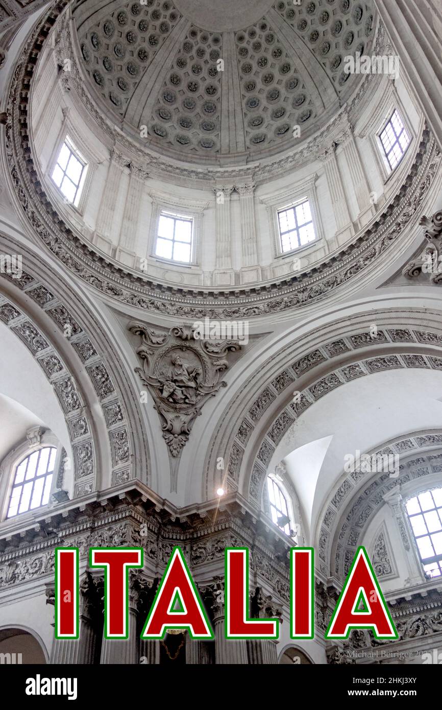 Cathedral of Santa Maria Assunta, Duomo interior, day, Brescia, Italy, 2021. Stock Photo