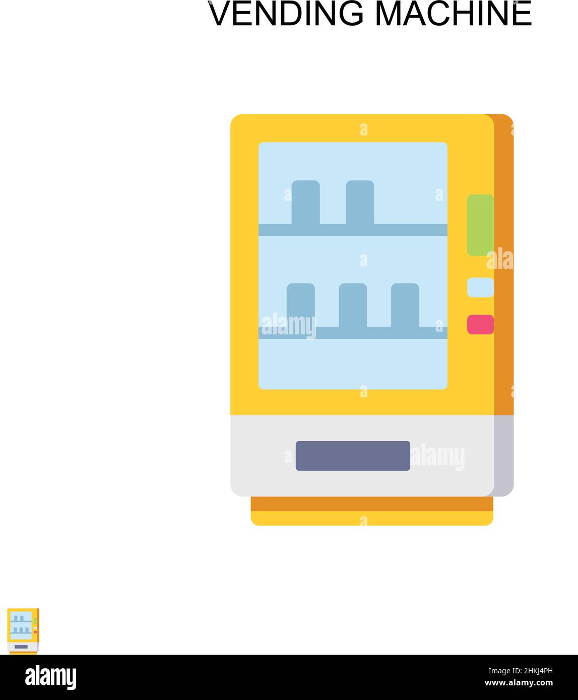Vending machine Simple vector icon. Illustration symbol design template ...