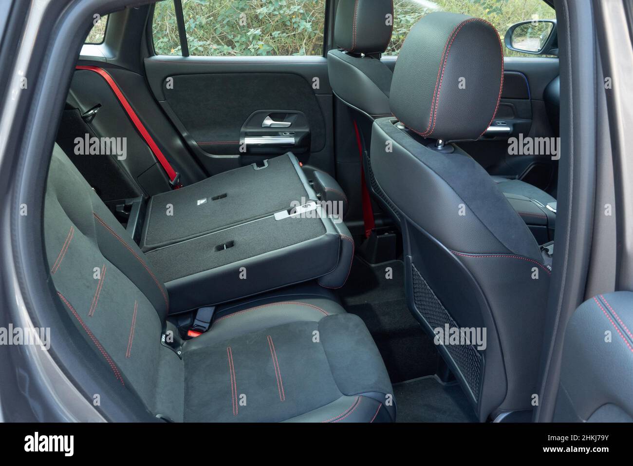 Hong Kong, China Jan 6, 2022 : Mercedes-AMG GLA35 2022 Interior Jan 6 2021 in Hong Kong. Stock Photo