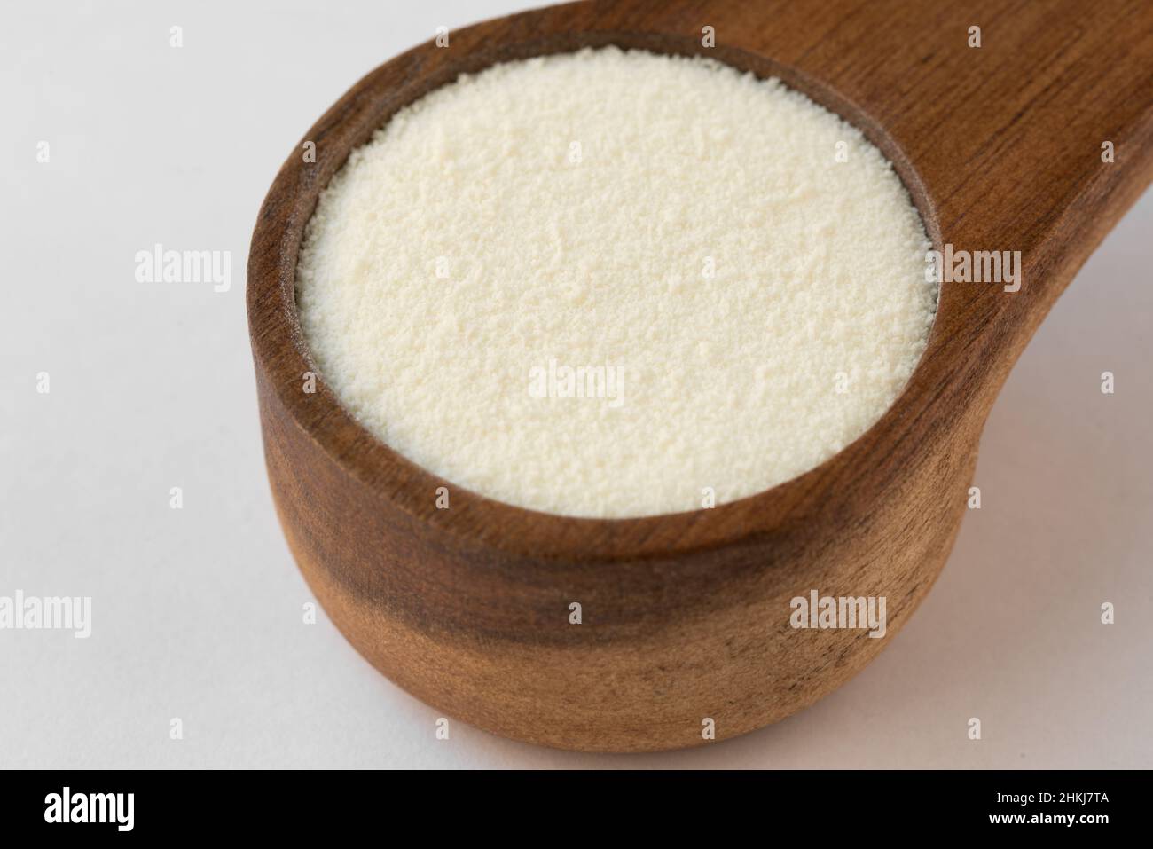 Collagen Peptides Powder in a Scoop Stock Photo