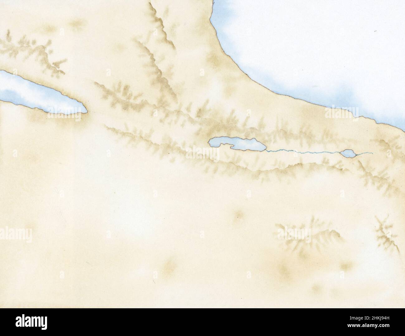 Map depicting the ancient biblical kingdoms of Edom and Moab Stock ...