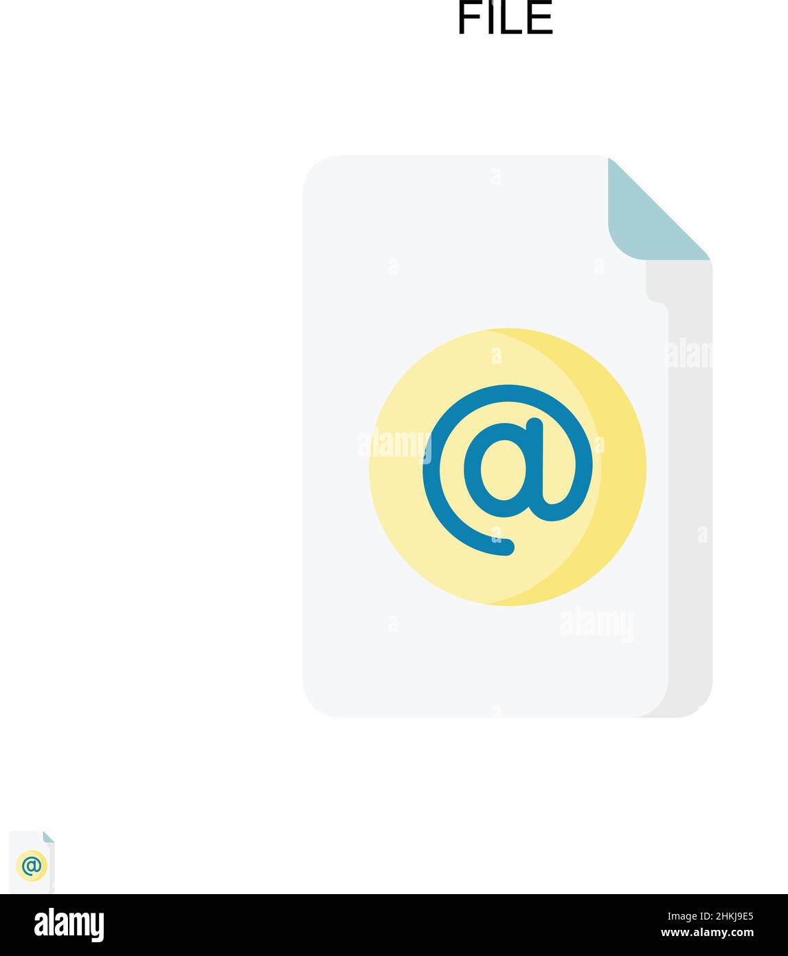 File Simple vector icon. Illustration symbol design template for web ...
