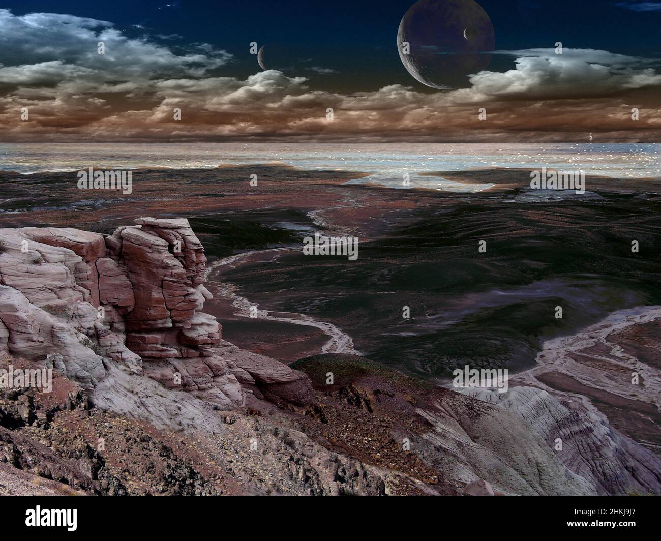 Exoplanet Kepler 22 b, illustration Stock Photo - Alamy