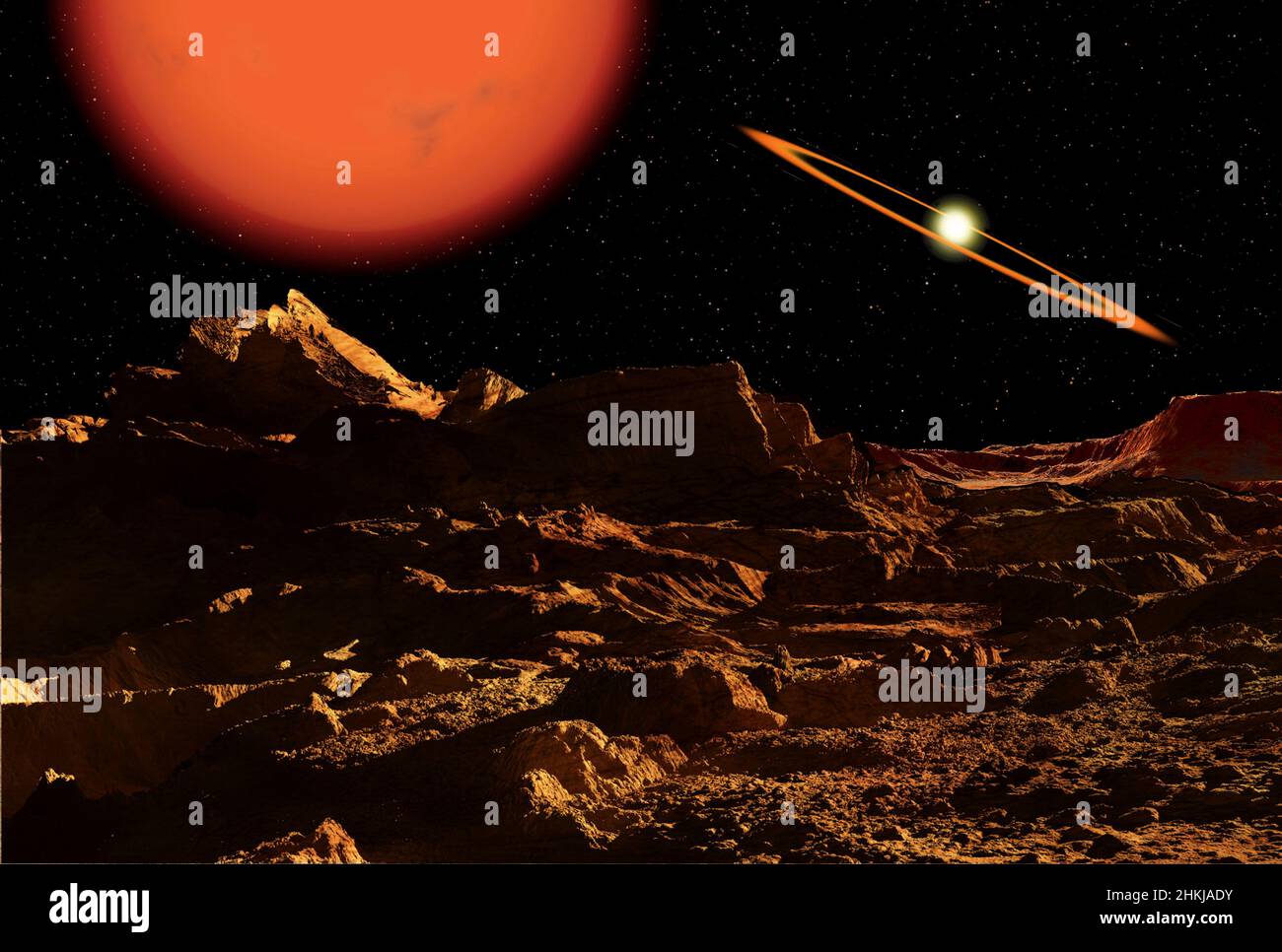 U Geminorum binary star, illustration Stock Photo Alamy