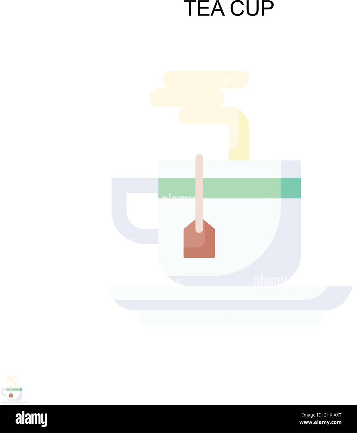 Tea cup Simple vector icon. Illustration symbol design template for web ...