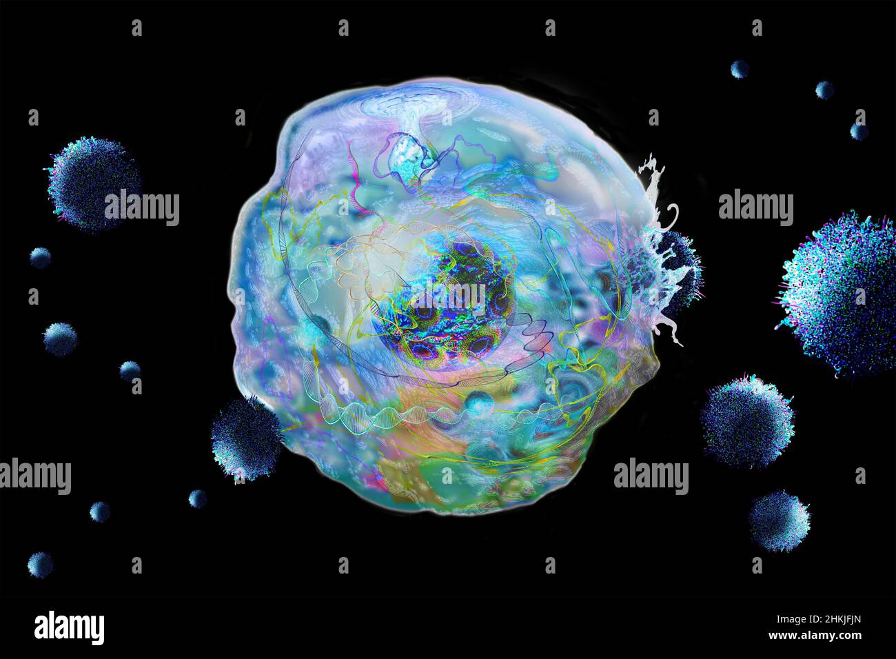 CAR T cell immunotherapy, illustration Stock Photo - Alamy
