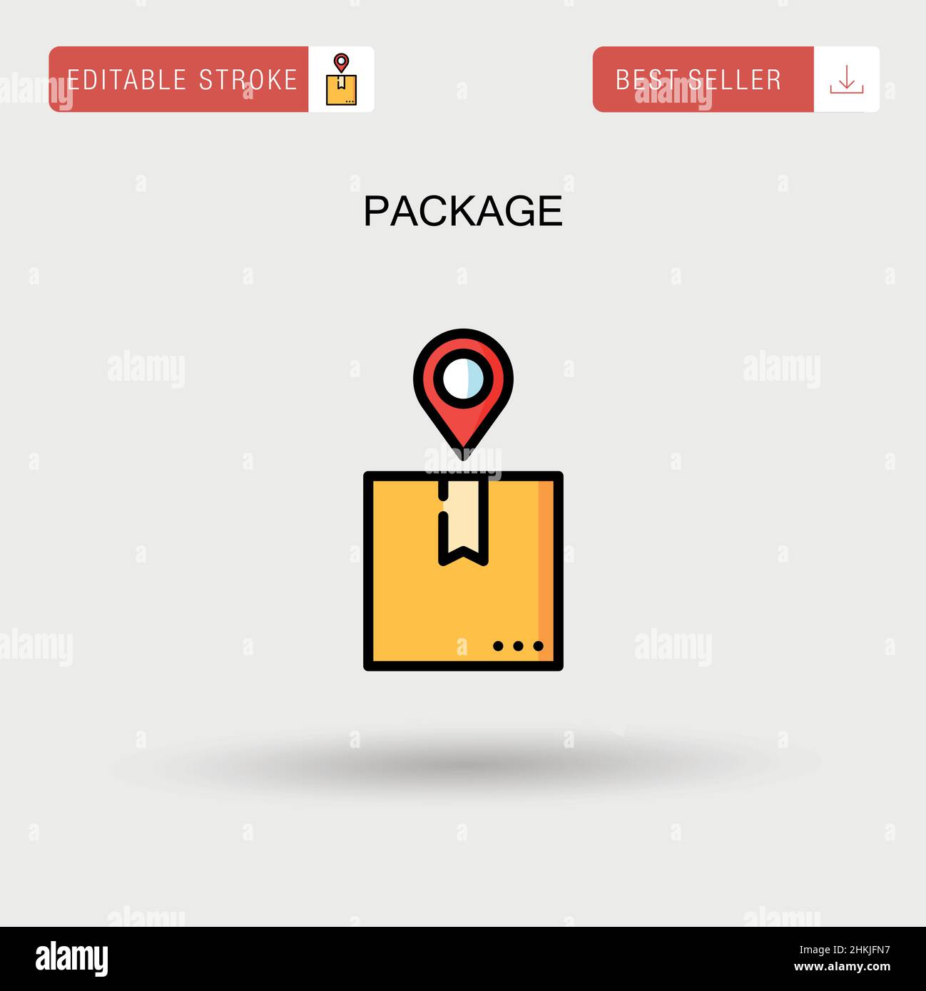 Package Simple vector icon Stock Vector Image & Art - Alamy