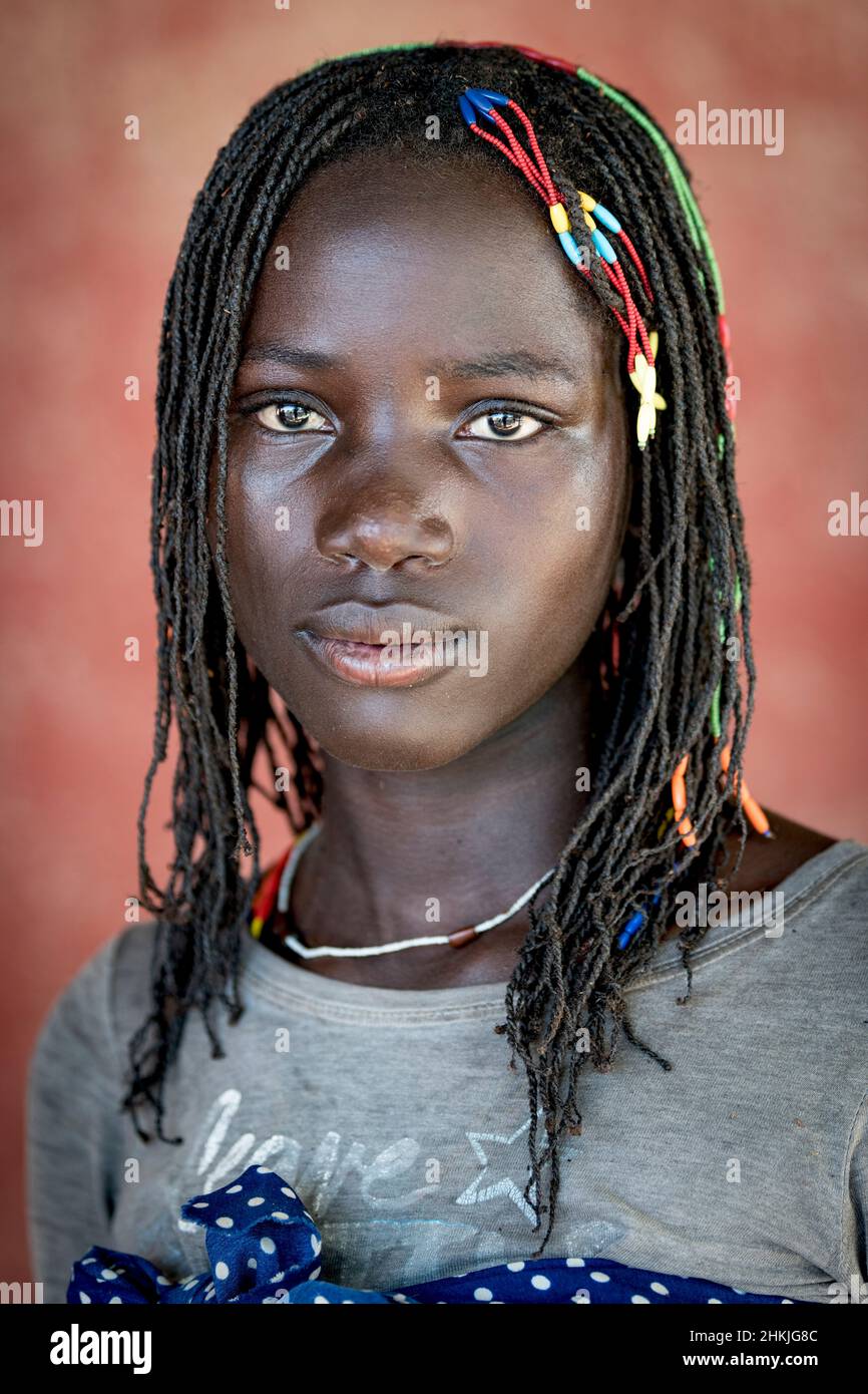 Girl of the Zemba tribe Stock Photo Alamy