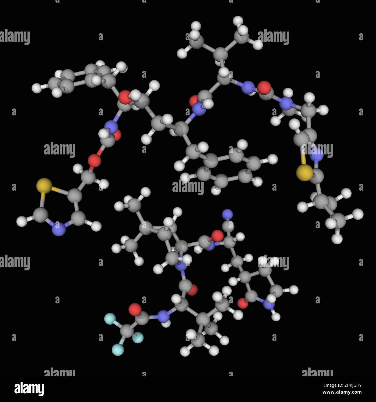 Paxlovid Components, Molecular Models Stock Photo - Alamy