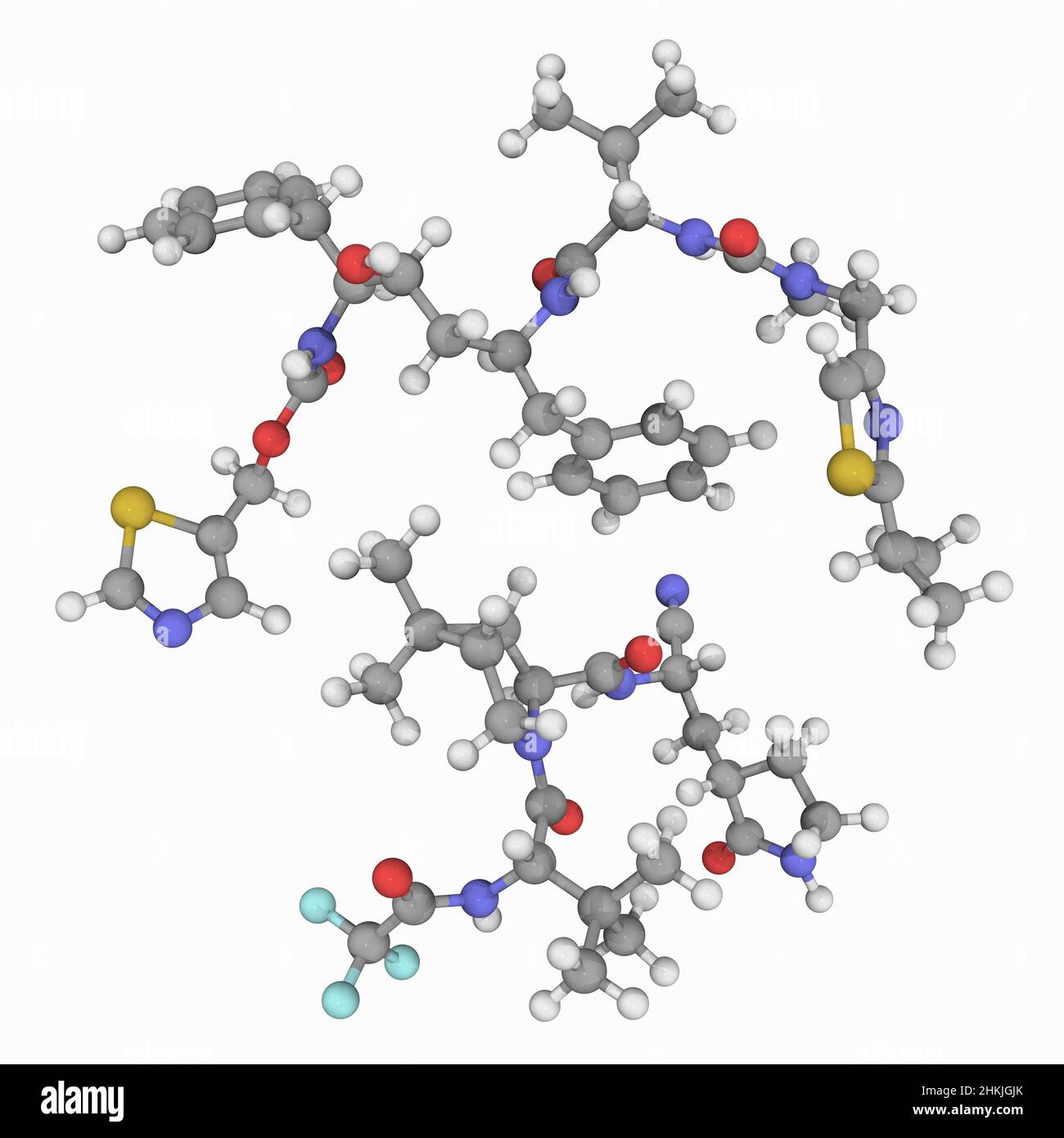 Paxlovid components, molecular models Stock Photo Alamy