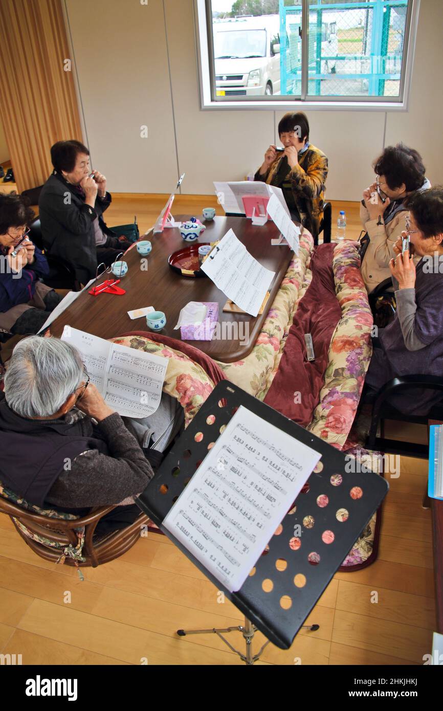 Community centre music group, Fukushima, Japan Stock Photo Alamy