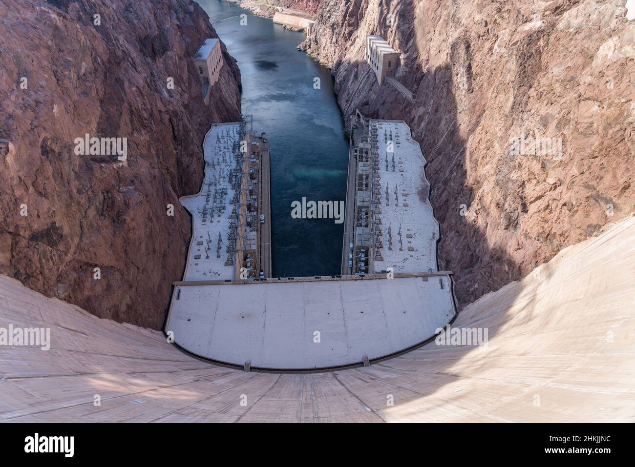Powerhouse generating station at Hoover Dam Stock Photo Alamy