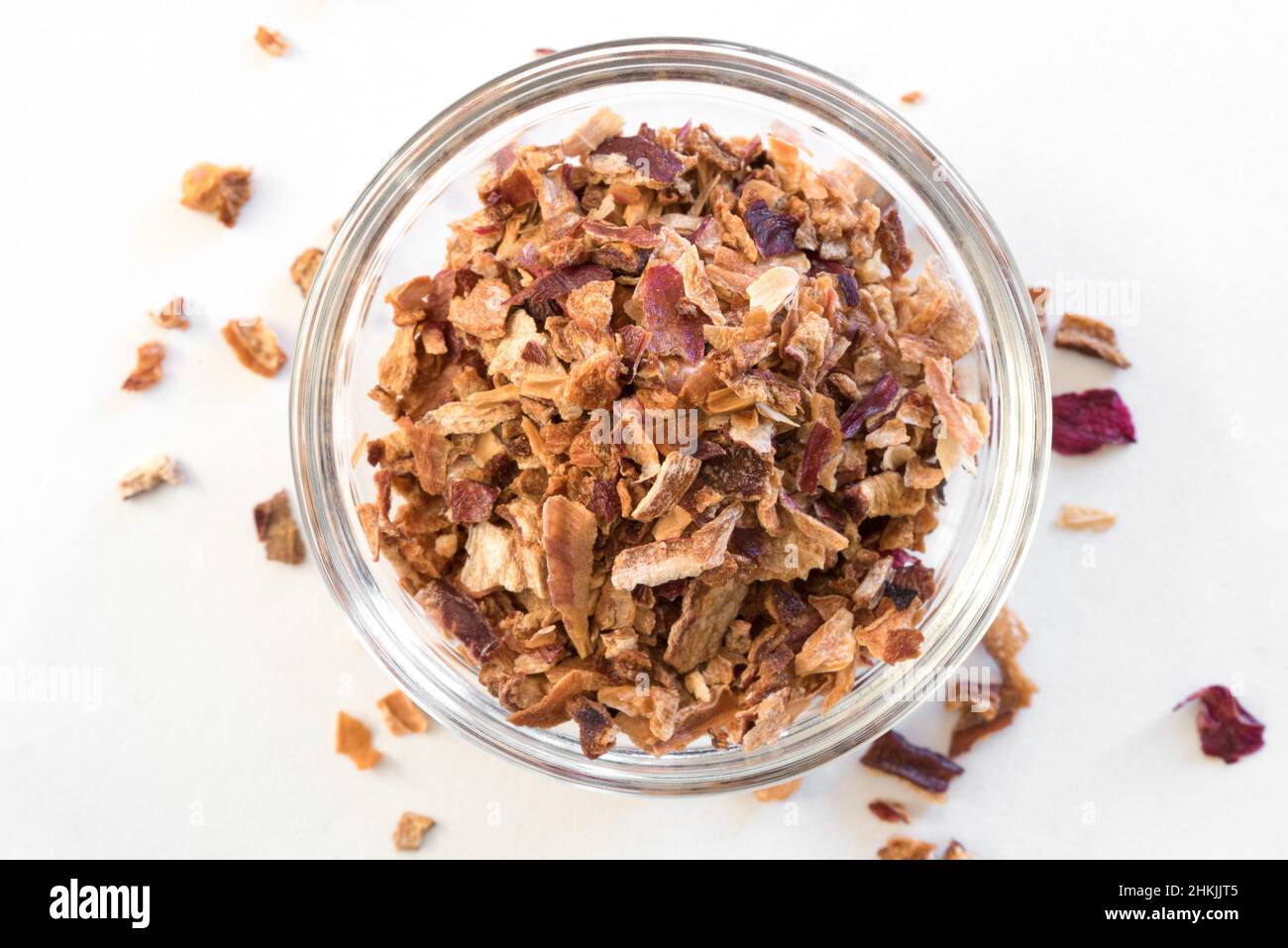 Dried Shallots in a Bowl Stock Photo