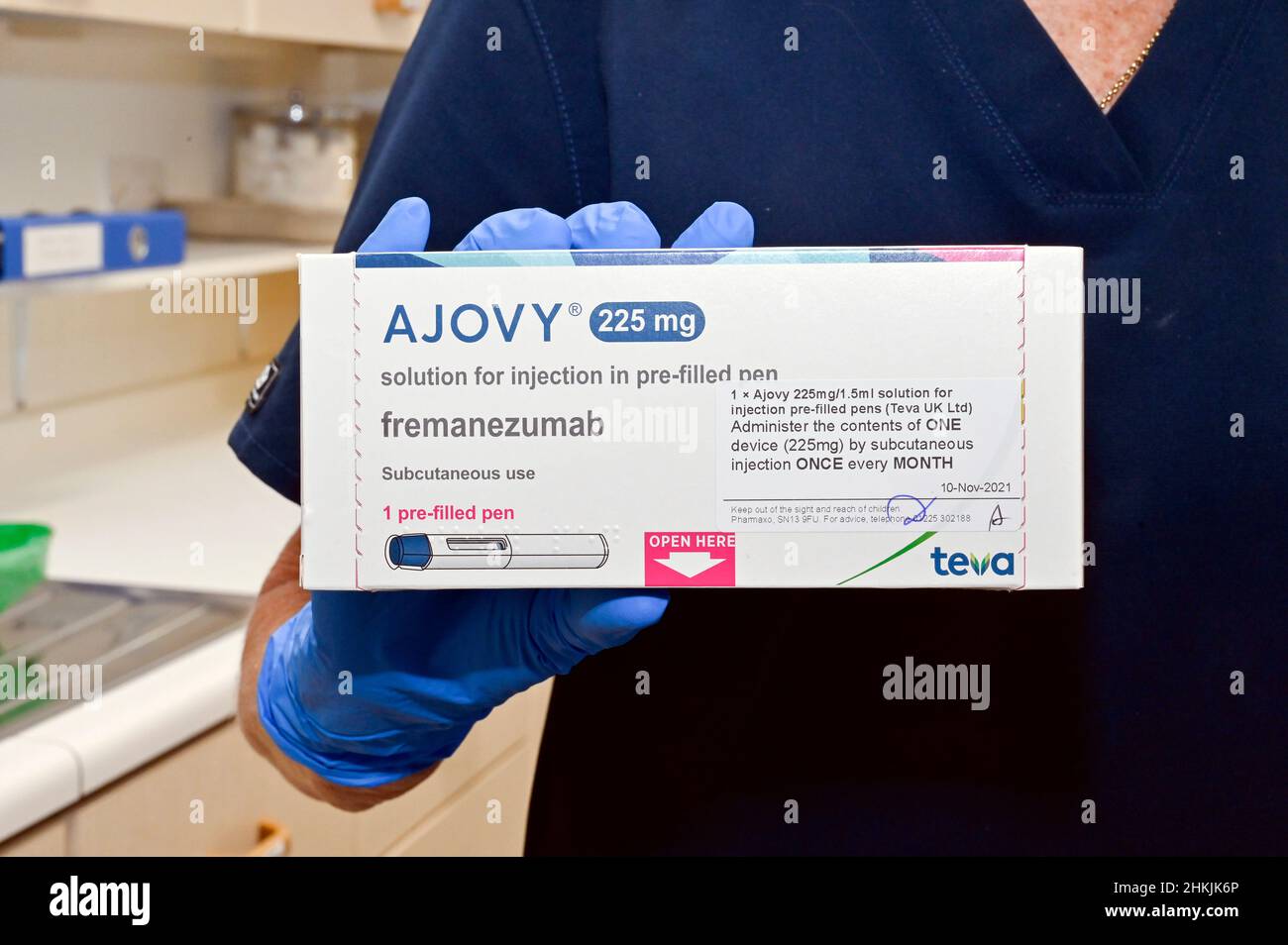 Fremanezumab migraine drug Stock Photo - Alamy