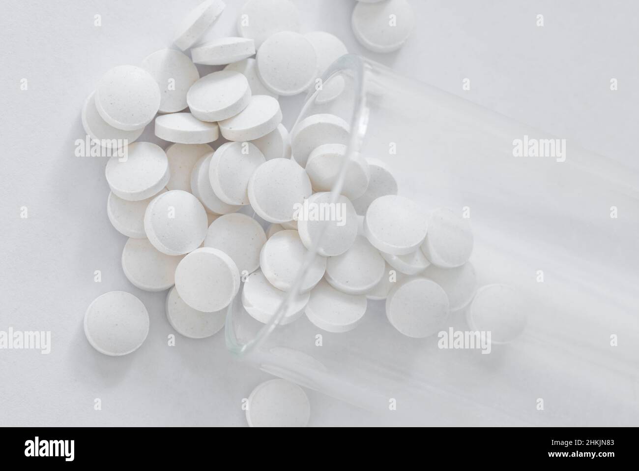 Melatonin Tablets Stock Photo