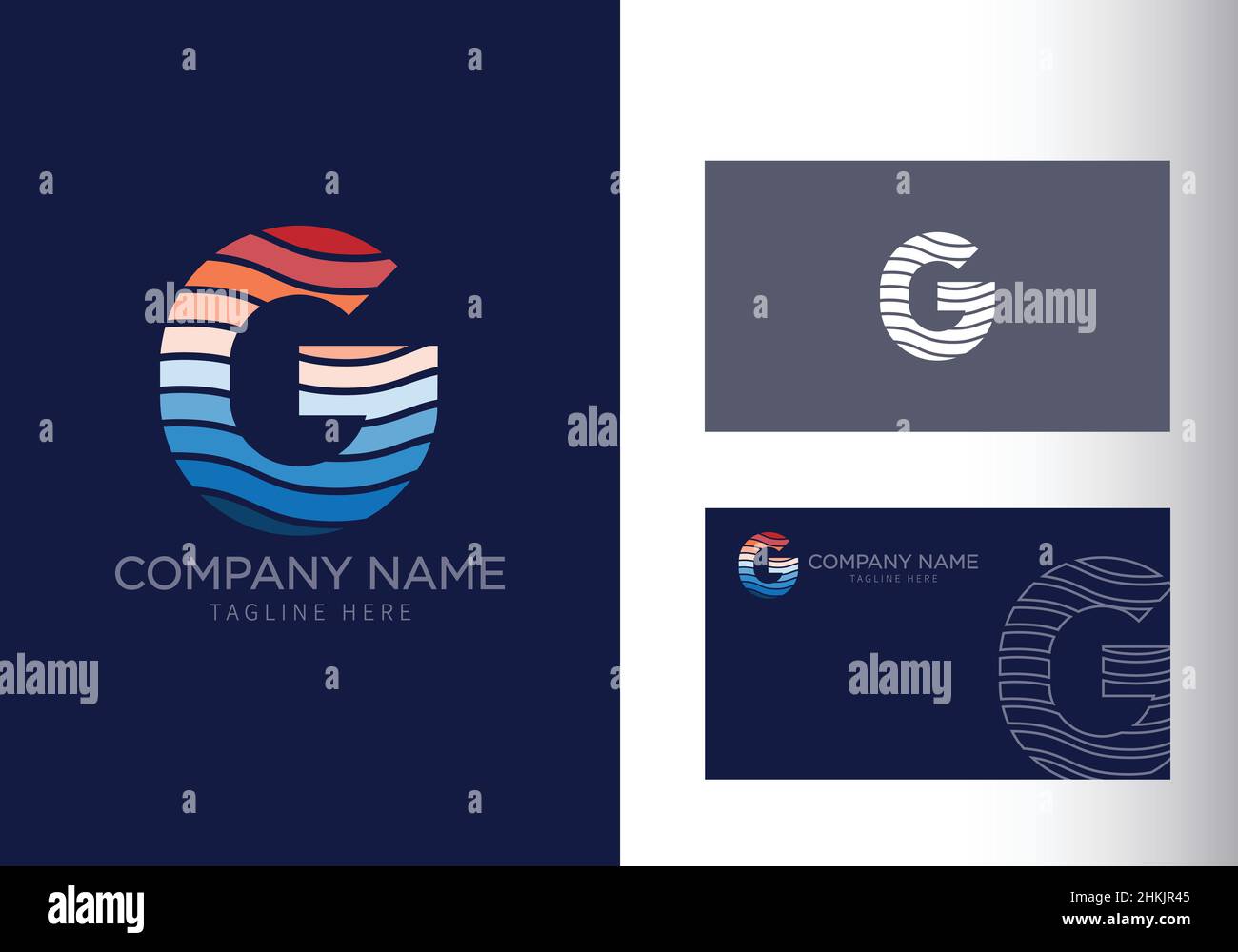 G letter with ocean waves and sunset beach vibes. Font style, vector ...
