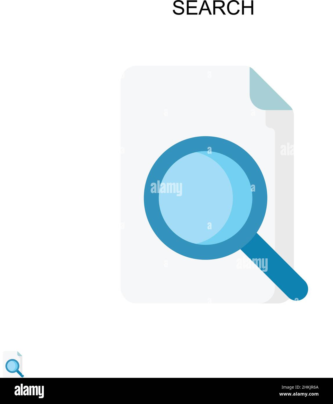 Search Simple vector icon. Illustration symbol design template for web ...