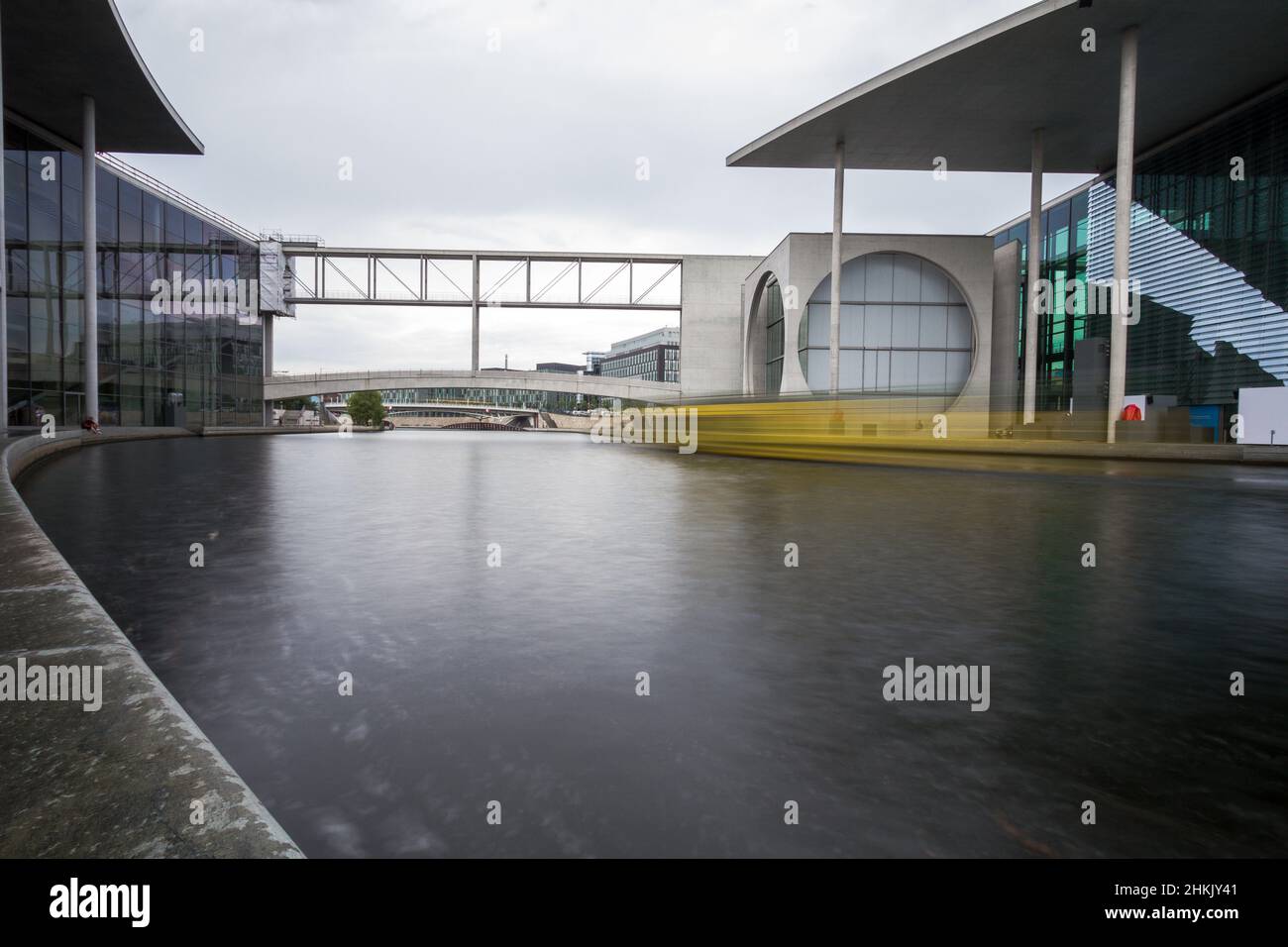 Architectural design of the German Bundestag building in Berlin Stock