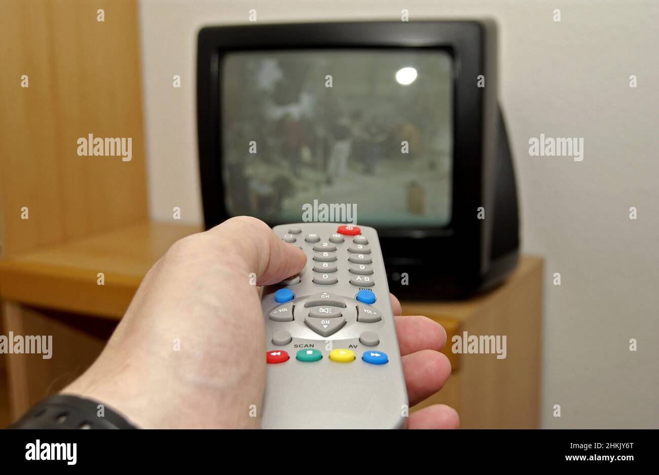 remote control of a television set, Germany Stock Photo