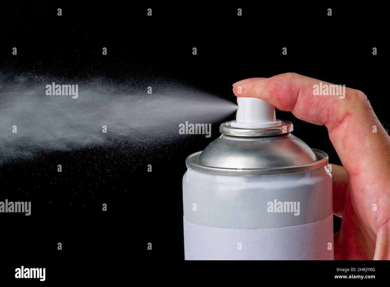 propellant gas comes from spray can Stock Photo Alamy
