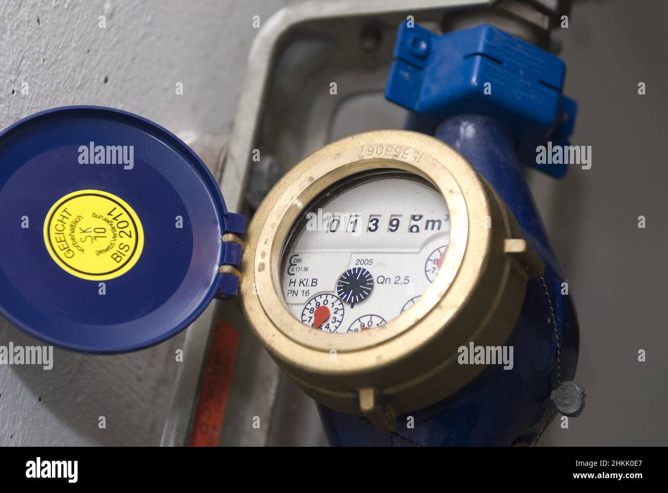 water meter, Germany Stock Photo