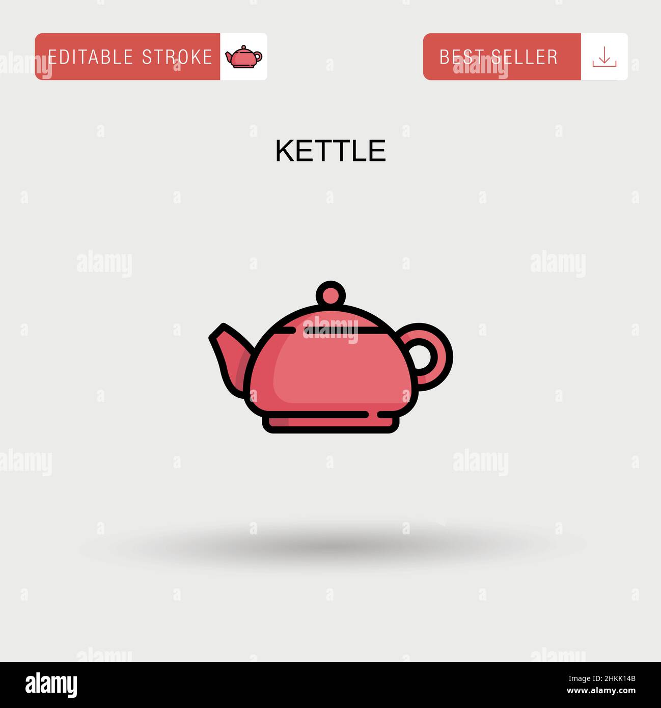 Kettle Simple vector icon Stock Vector Image & Art - Alamy